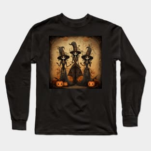 Happy halloween witches Long Sleeve T-Shirt